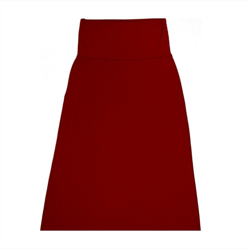 Double Take - Stretch & Cool Touch Maxi Skirt - Wine Burgundy - M
